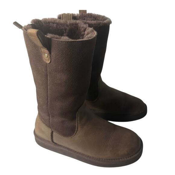 UGG Shoes - UGG JESSLYN LEATHER AND SUEDE BOOTS WOMEN'S SIZE 4
